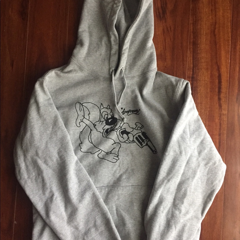 Supreme Lee Hooded Sweatshirt Hoodie - Grey Medium